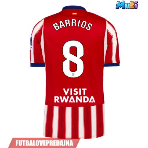 Lacne Muži Futbalové dres Atletico Madrid Pablo Barrios #8 2026-27 Krátky Rukáv - Domáci